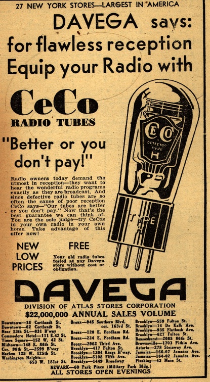 Davega says: for flawless reception Equip your Radio with CeCo