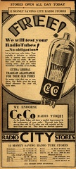 Free! We will test your radio tubes