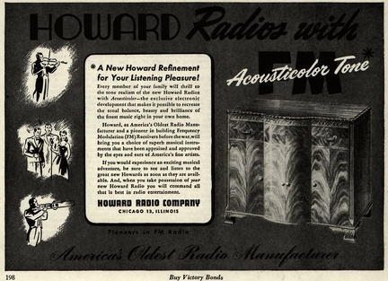 Howard Radios with Acousticolor Tone