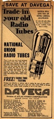 Save At Davega, Trade-in your old Radio Tubes