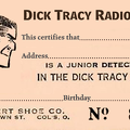 Dick Tracy Radio CLub
