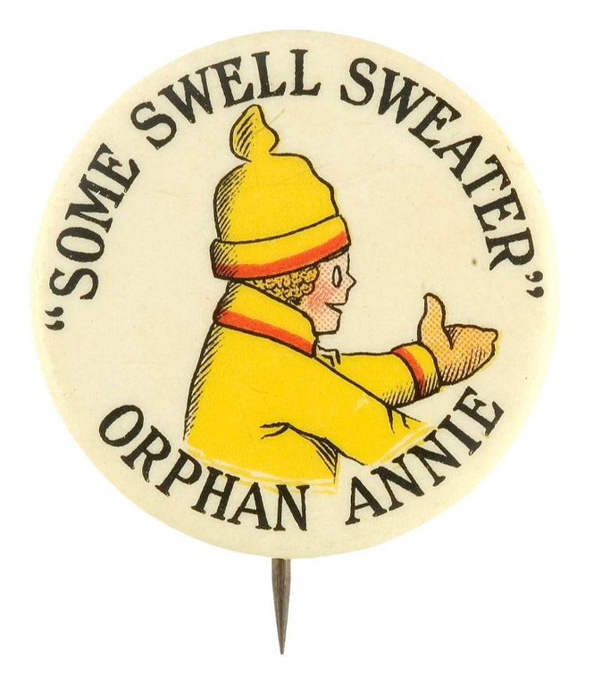 Little Orphan Annie Button - 1928