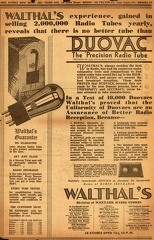 Walthals experience gained in selling 2 000 000 Radio Tubes yearly...
