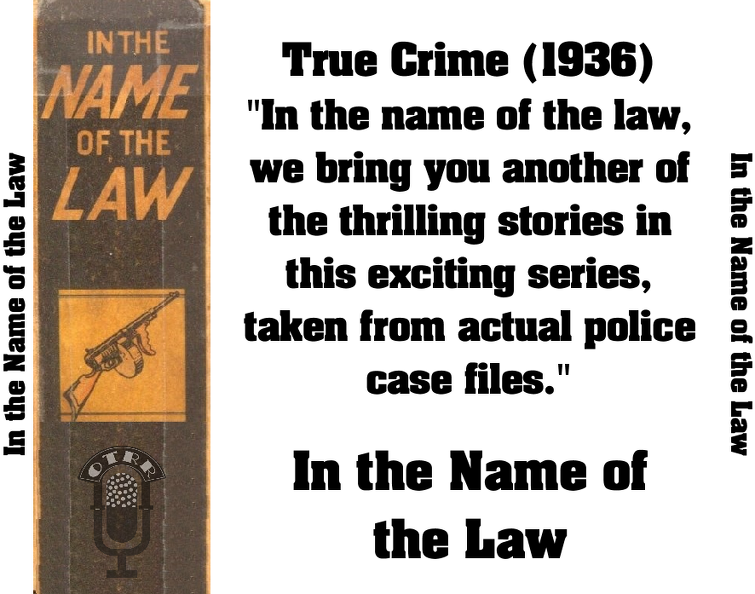 In The Name Of The Law CD Back (Update)