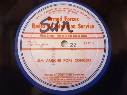 Jim Ameche Pops Concert #27 - Pt 1 (R)