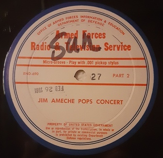 Jim Ameche Pops Concert #27 - Pt 2 (R)