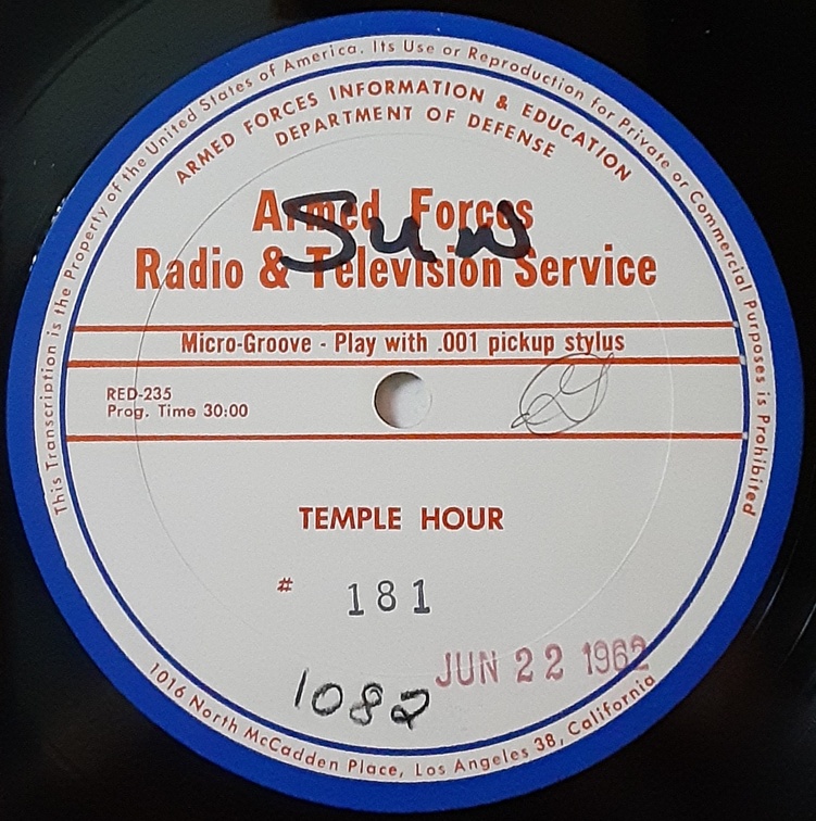Temple Hour #181 (R)