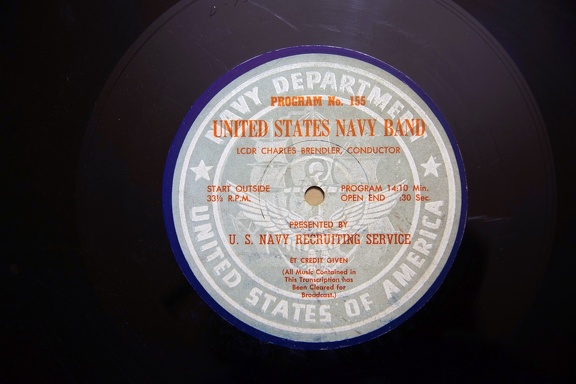 United States Navy Band #155 1st; Glory Of The Yankee Navy Scratchy,