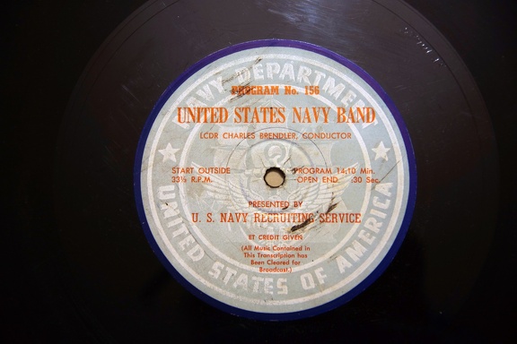 United States Navy Band #156 1st; Wings Of Victory Scratchy,