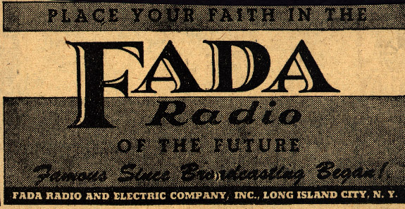 Place your faith in the Fada Radio