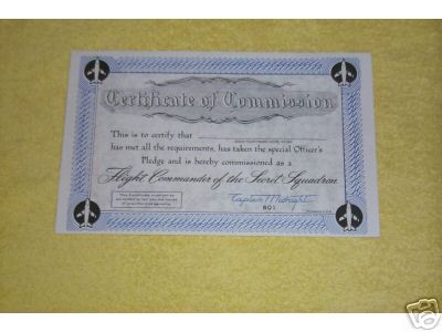 Captain Midnight certificate